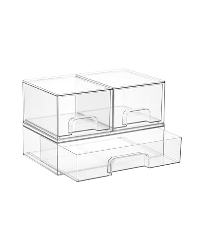 Vtopmart Stackable Storage Drawers Set