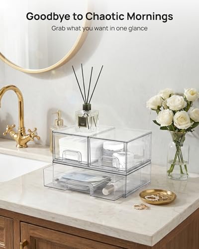 Vtopmart Stackable Storage Drawers Set
