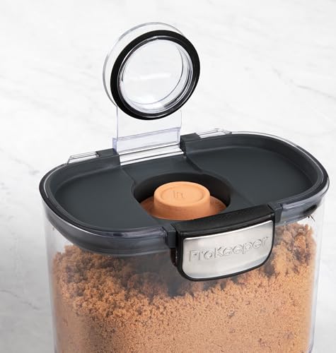 ProKeeper+ Airtight Food Storage Container Set – Clear Plastic Flour and Sugar Canister Set with Magnetic Accessories for Kitchen Organization