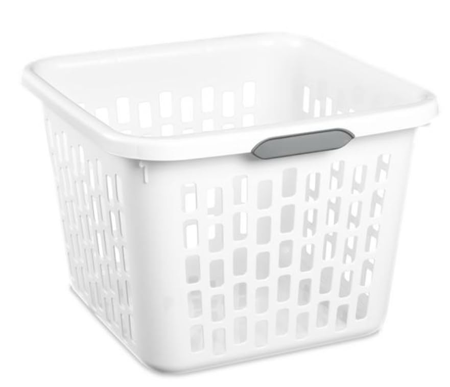 Sterilite Square Laundry Basket, Plastic Clothes Hamper, 18 Pack