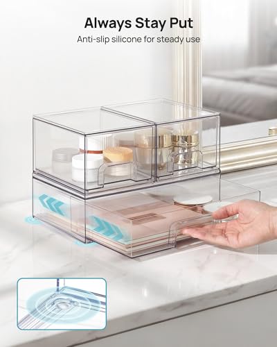 Vtopmart Stackable Storage Drawers Set