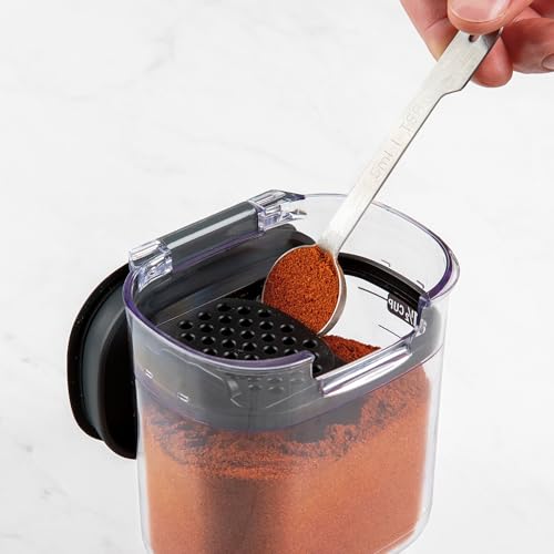 ProKeeper+ Airtight Food Storage Container Set – Clear Plastic Flour and Sugar Canister Set with Magnetic Accessories for Kitchen Organization