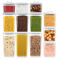 Melovom 12 Pcs Pop Food Storage Containers Airtight Food Storage Containers Set with Lids Kitchen Pantry Organization and Storage, 3.4Qt, 2.8Qt, 2.1Qt, 1.2Qt