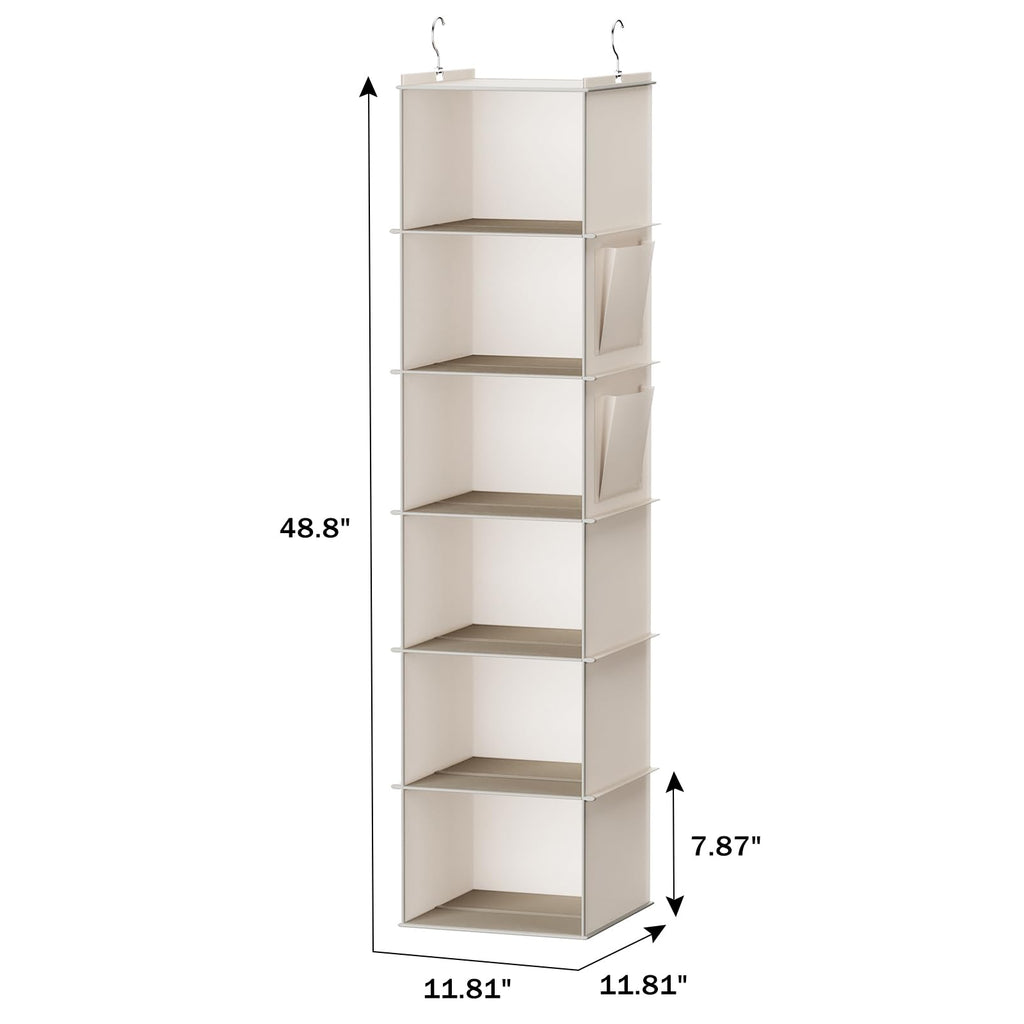 YOUDENOVA Hanging Closet Organizer, Hanging Storage Shelves