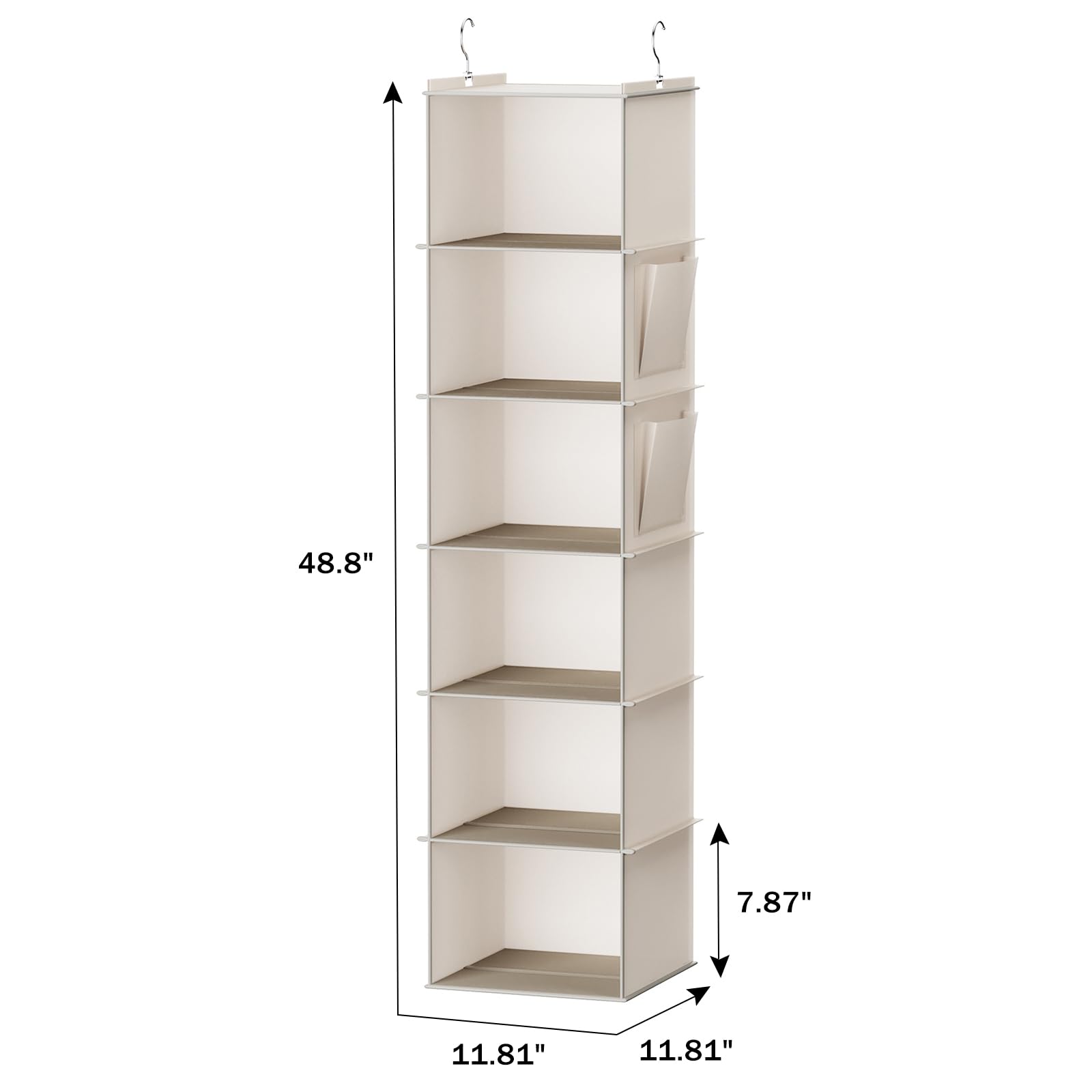 YOUDENOVA Hanging Closet Organizer, Hanging Storage Shelves