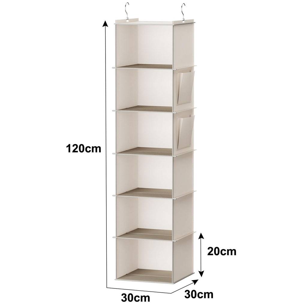 YOUDENOVA Hanging Closet Organizer, Hanging Storage Shelves