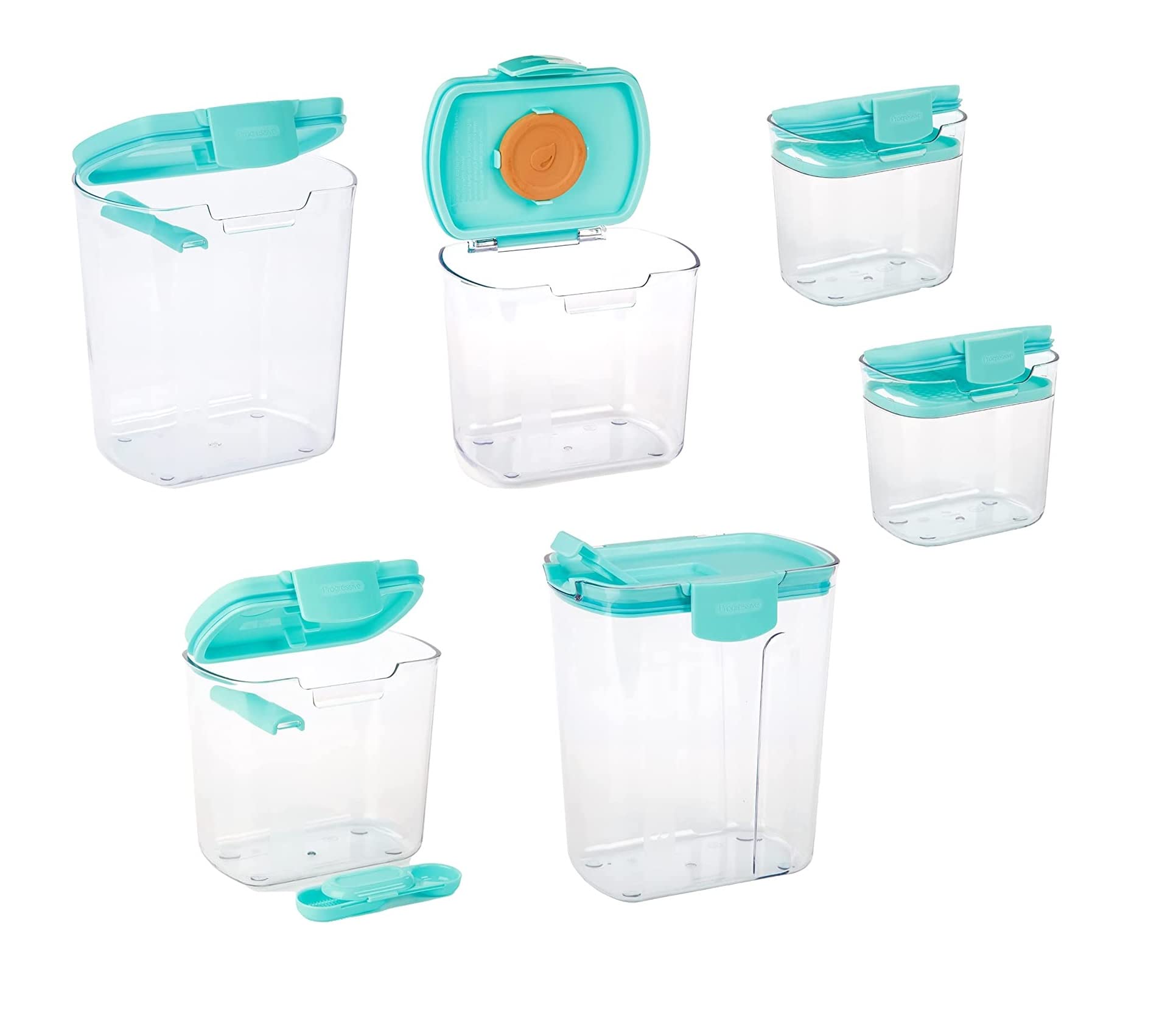 Progressive ProKeeper Baker's Airtight Kitchen Storage Canister Container Set for Flour, Sugar & More, Keeps Ingredients Fresh, with Accessories