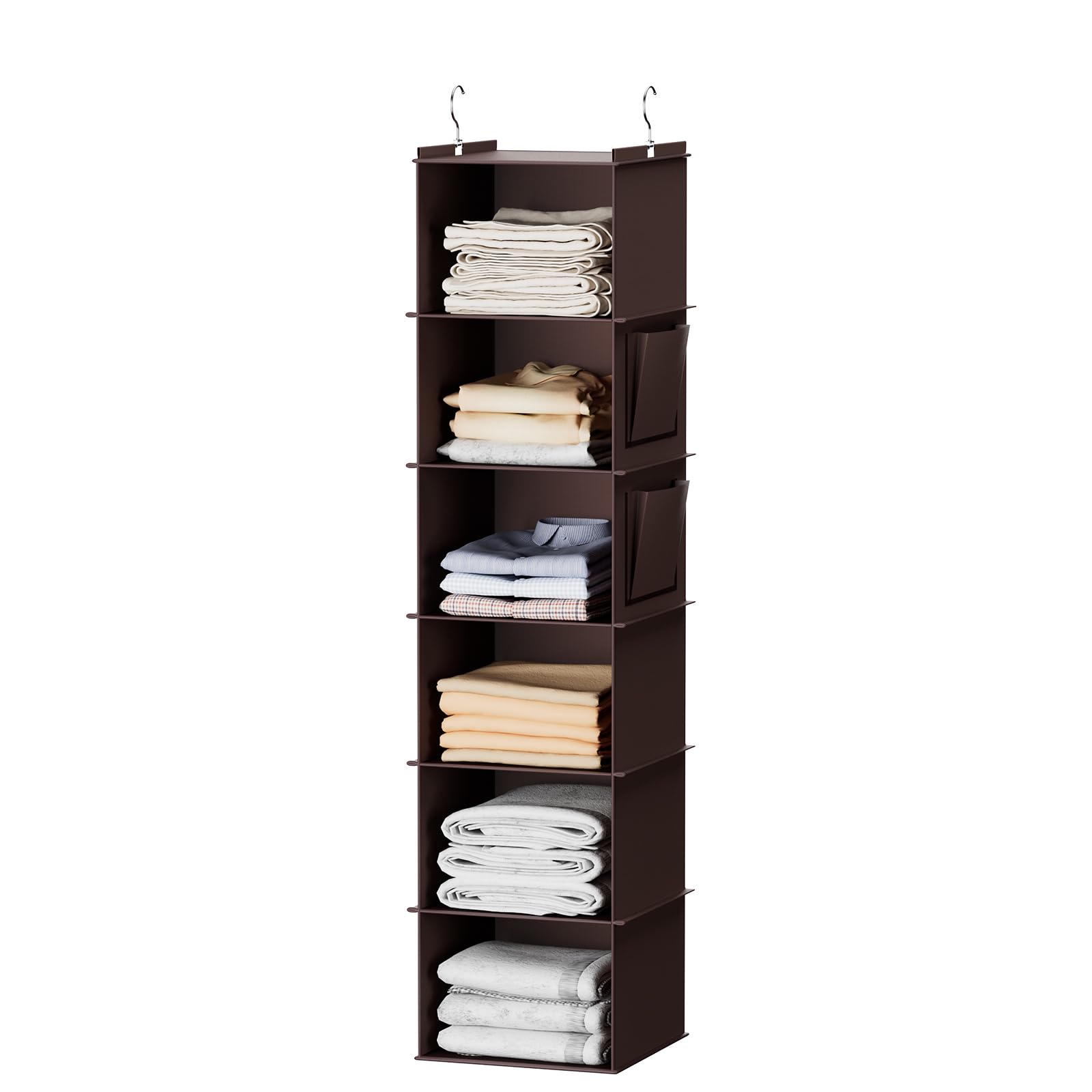 YOUDENOVA Hanging Closet Organizer, Hanging Storage Shelves