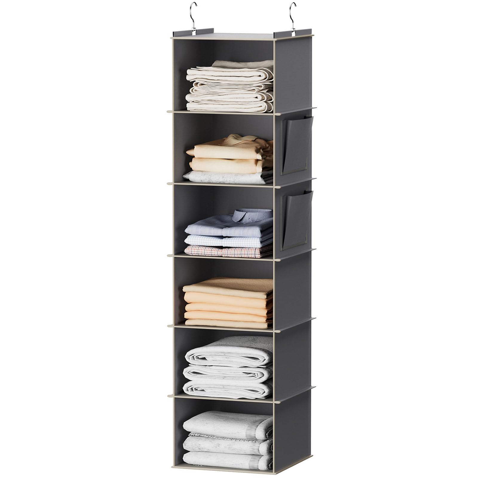 YOUDENOVA Hanging Closet Organizer, Hanging Storage Shelves