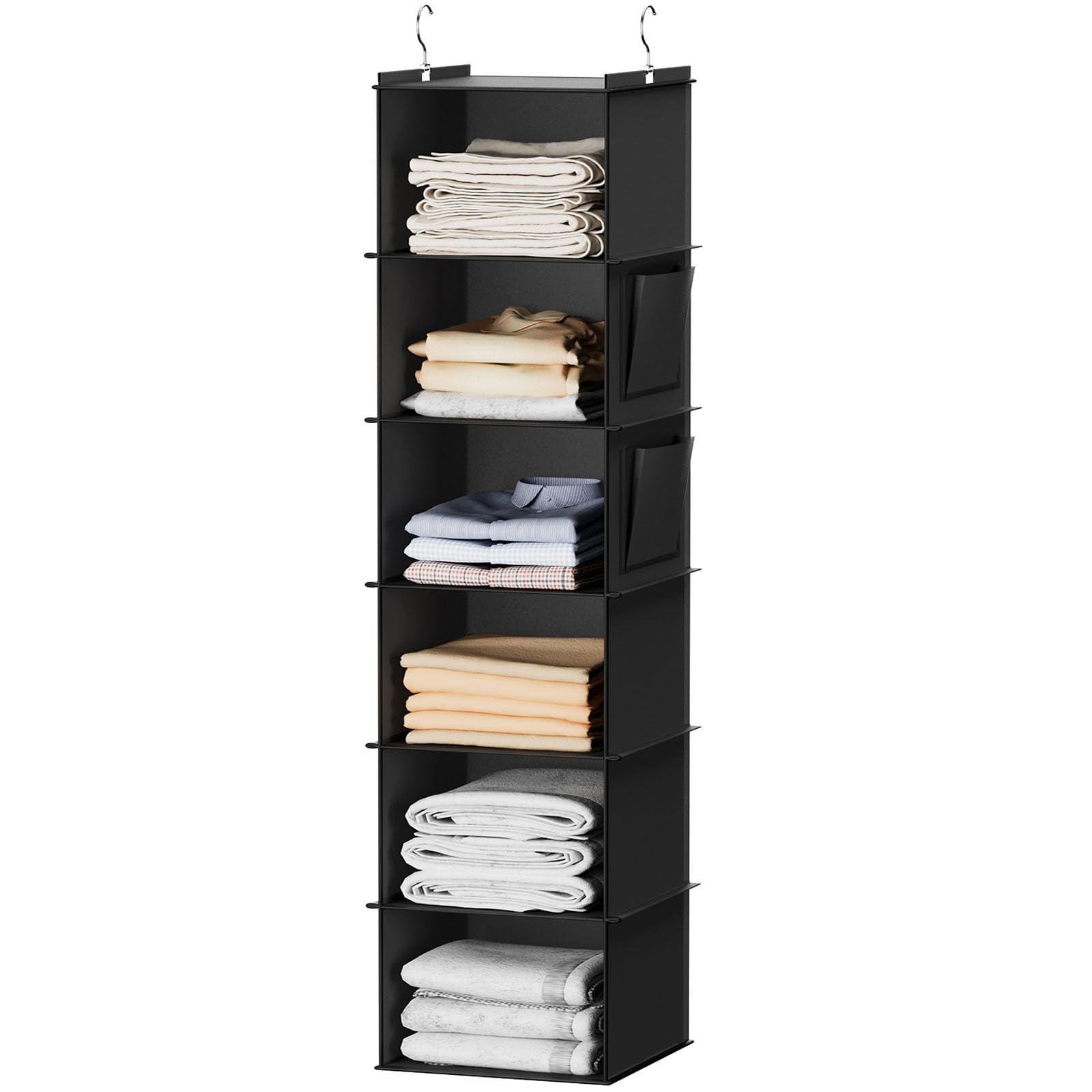 YOUDENOVA Hanging Closet Organizer, Hanging Storage Shelves