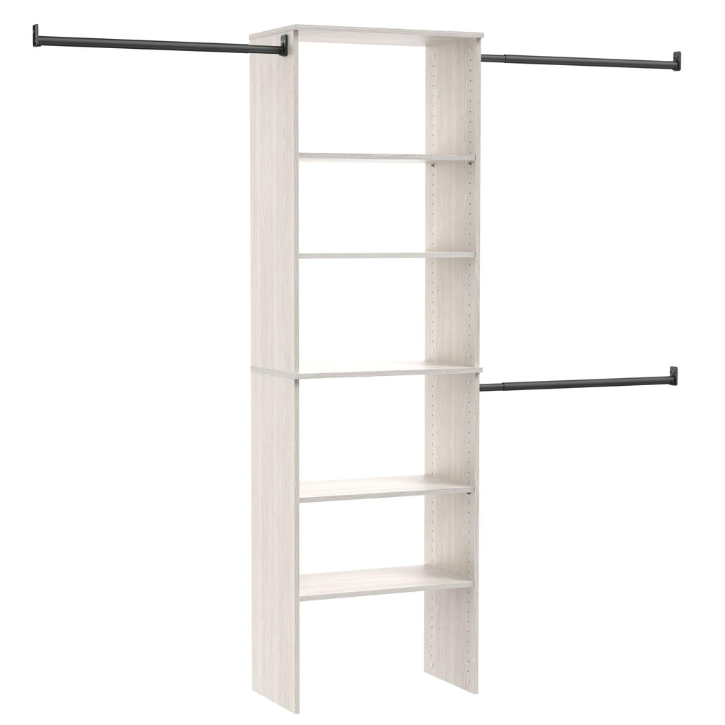 ClosetMaid SuiteSymphony Wood Closet Organizer Starter Kit with Tower