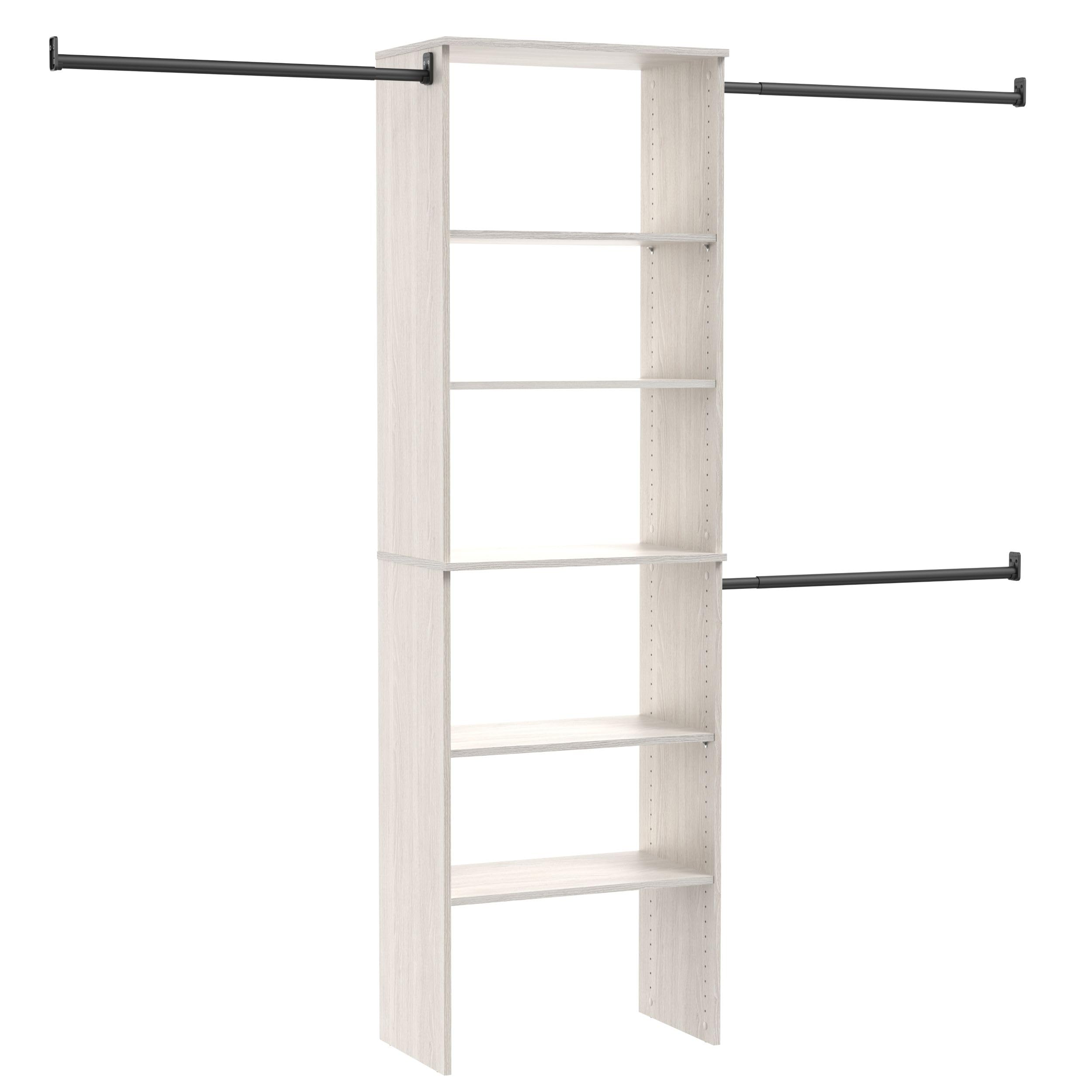 ClosetMaid SuiteSymphony Wood Closet Organizer Starter Kit with Tower