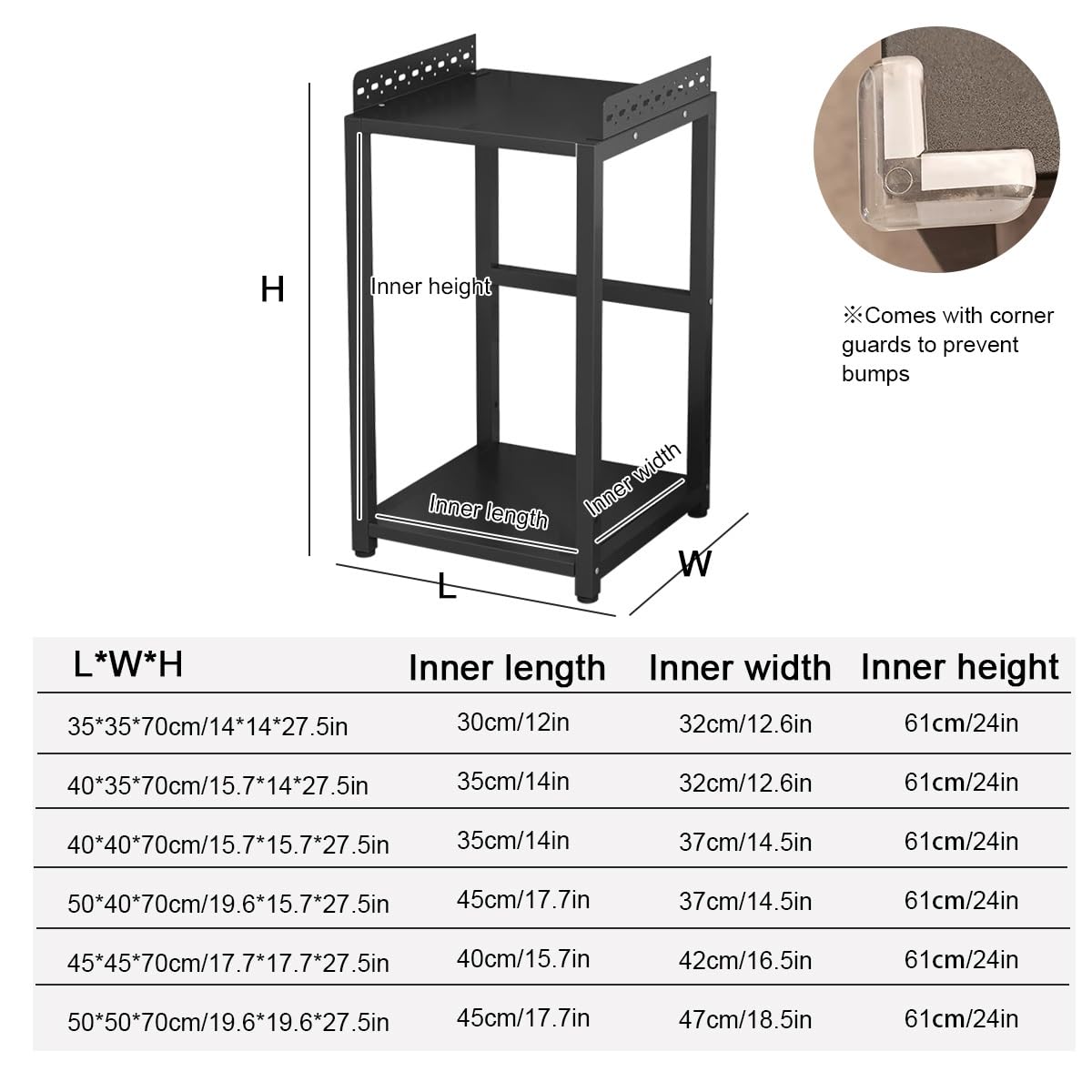 Heavy Duty Washer Dryer Stacking Rack Stand - 2-Tier Space-Saving Storage Shelves for Laundry, Over Washer & Dryer Utility Rack, Holds 220lbs, Durable Organization Solution