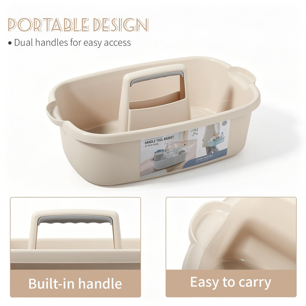Portable Cleaning Caddy with Handle for Storage