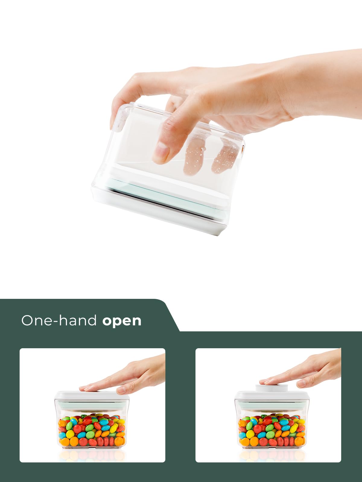 Tourdeus Food Storage Containers with Lid, Airtight Pantry Canisters