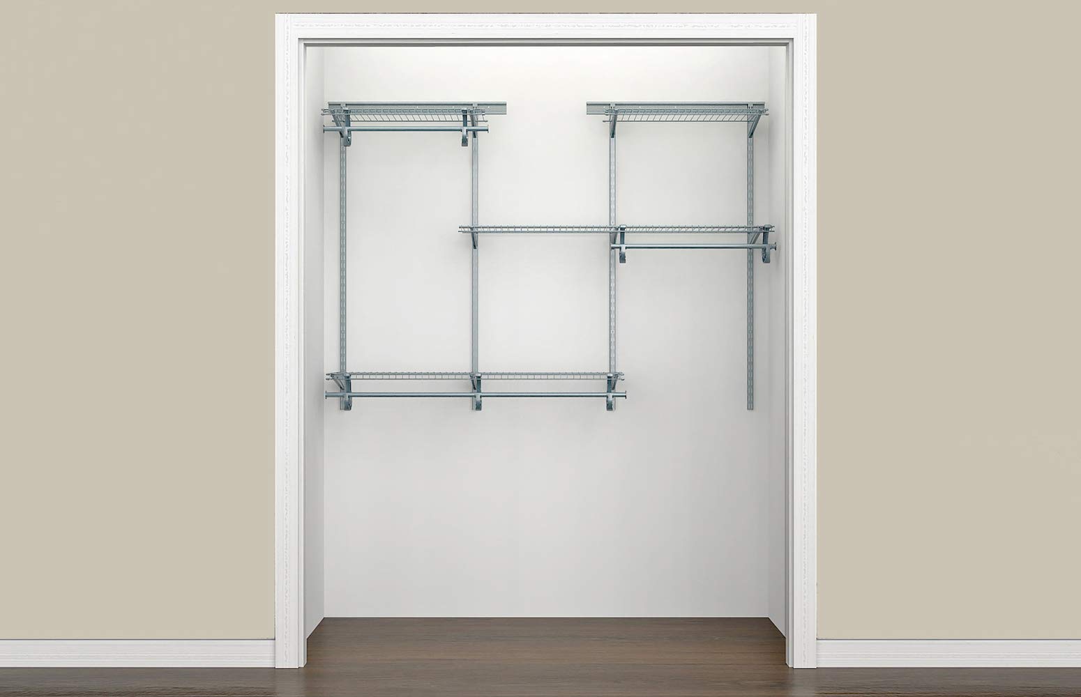 ClosetMaid ShelfTrack Adjustable Closet Organizer Kit