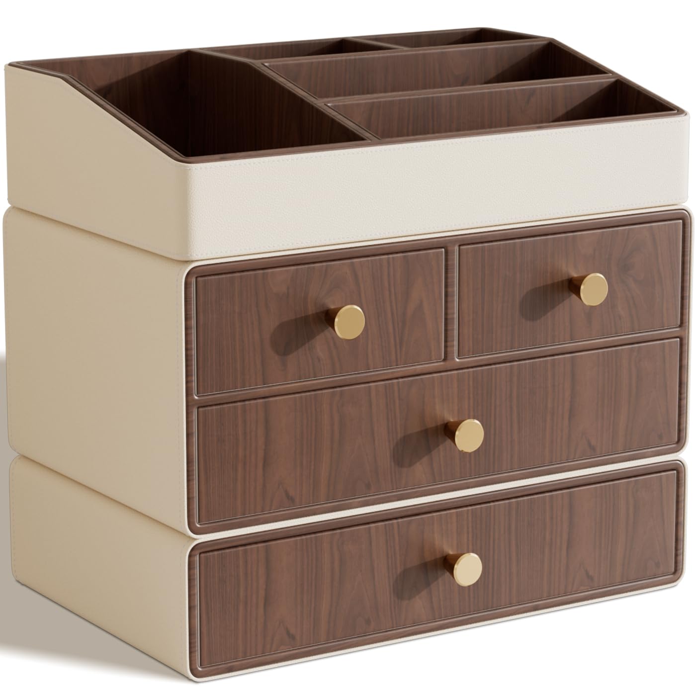 LADSTAG Large Makeup Organizer Countertop,Vanity Organizer,Skincare Organizers,Cosmetic Organizer with Draws,makeup storage,Make up Organizers for Vanity,Gifts for Women Birthday Unique