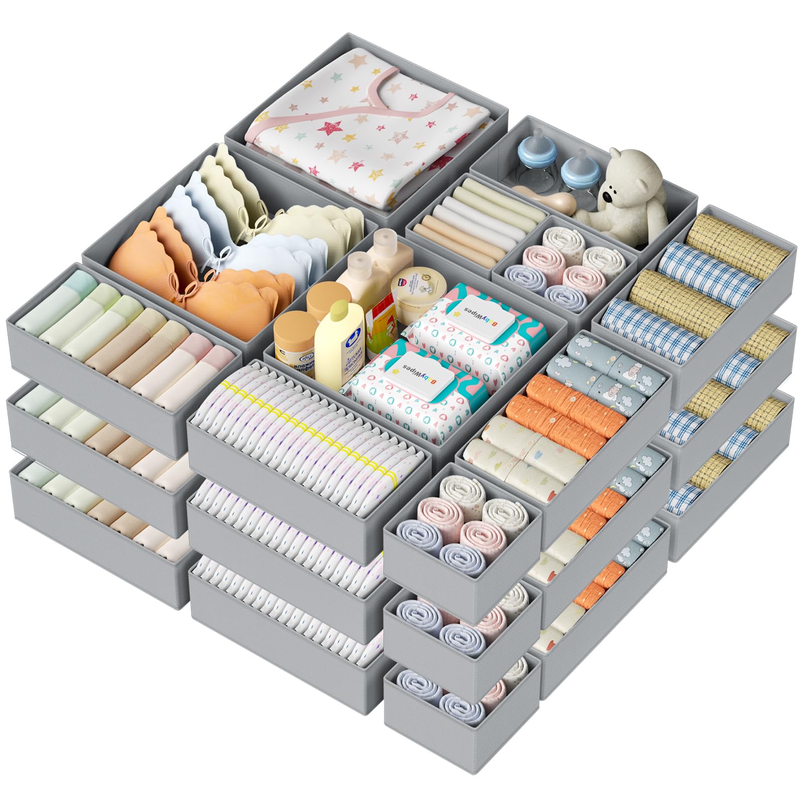DIMJ Drawer Organizer Clothes