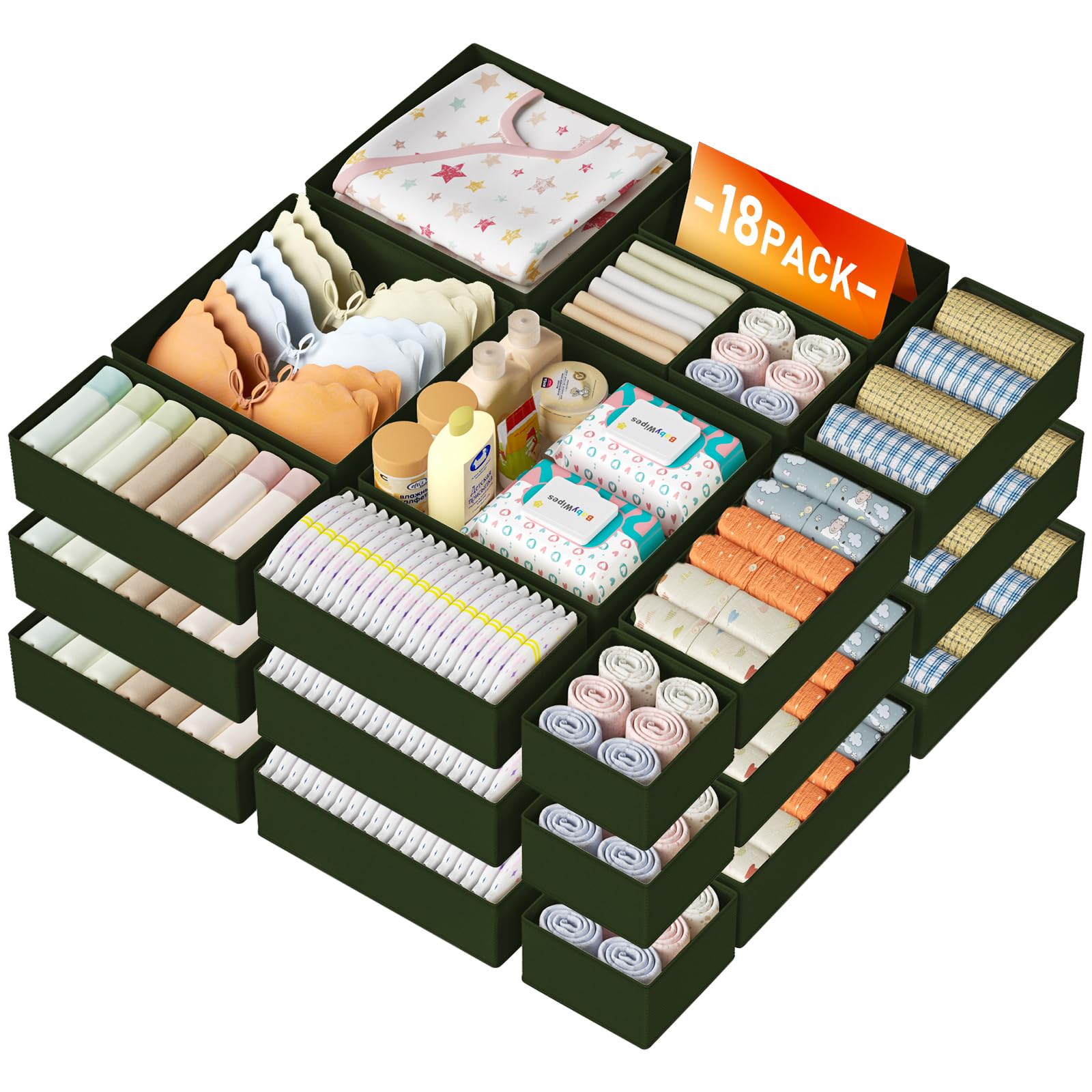 DIMJ Drawer Organizer Clothes