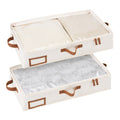 StorageWorks Underbed Storage Bins, Under Bed Storage Containers with Zippers, Closet Organizer for Clothes, Blankets