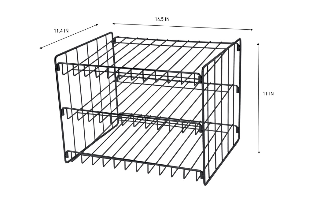 Kitchen Details 3 Tier Can Storage Organizer Rack