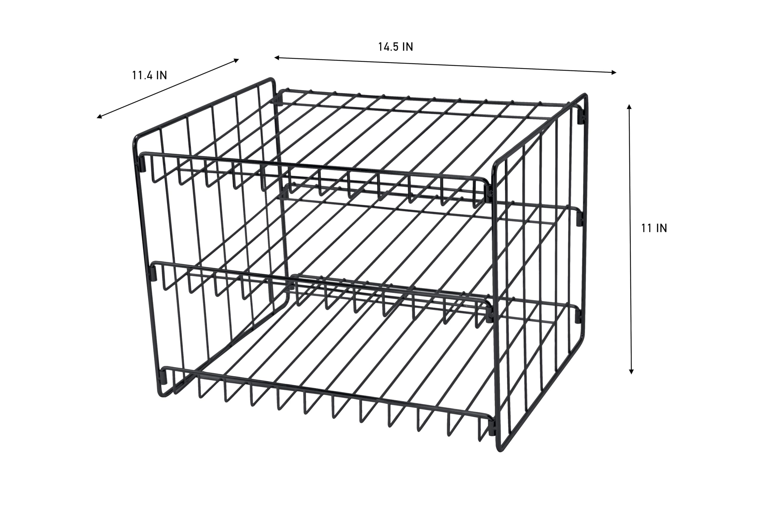 Kitchen Details 3 Tier Can Storage Organizer Rack
