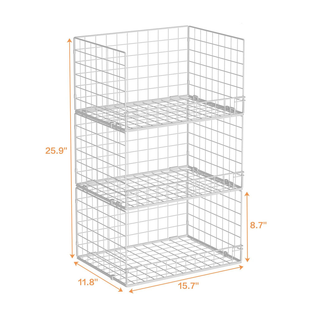 Closet Shelf Organizer Basket for Closet