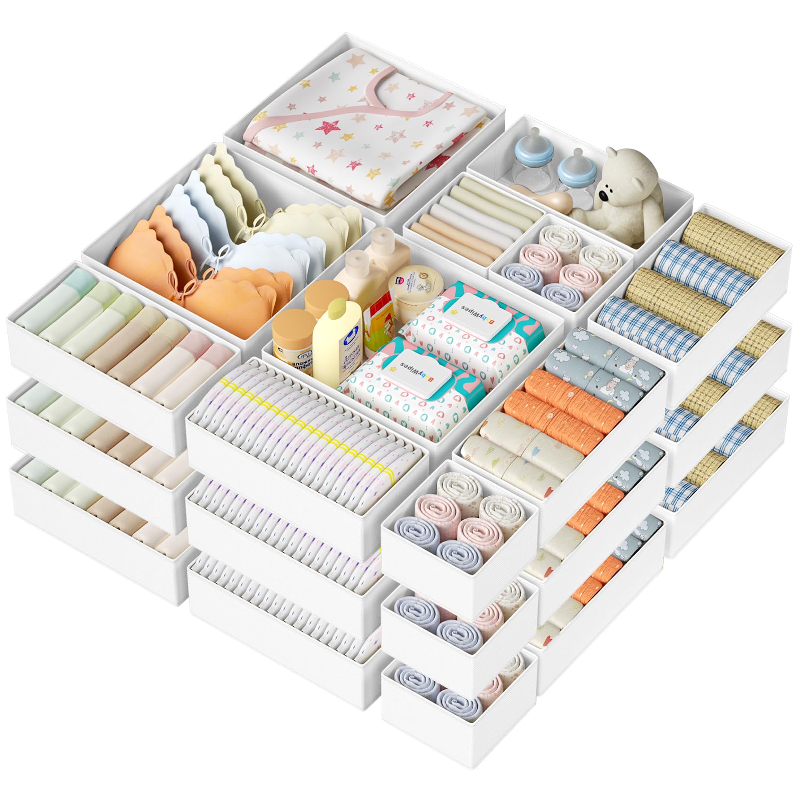 DIMJ Drawer Organizer Clothes