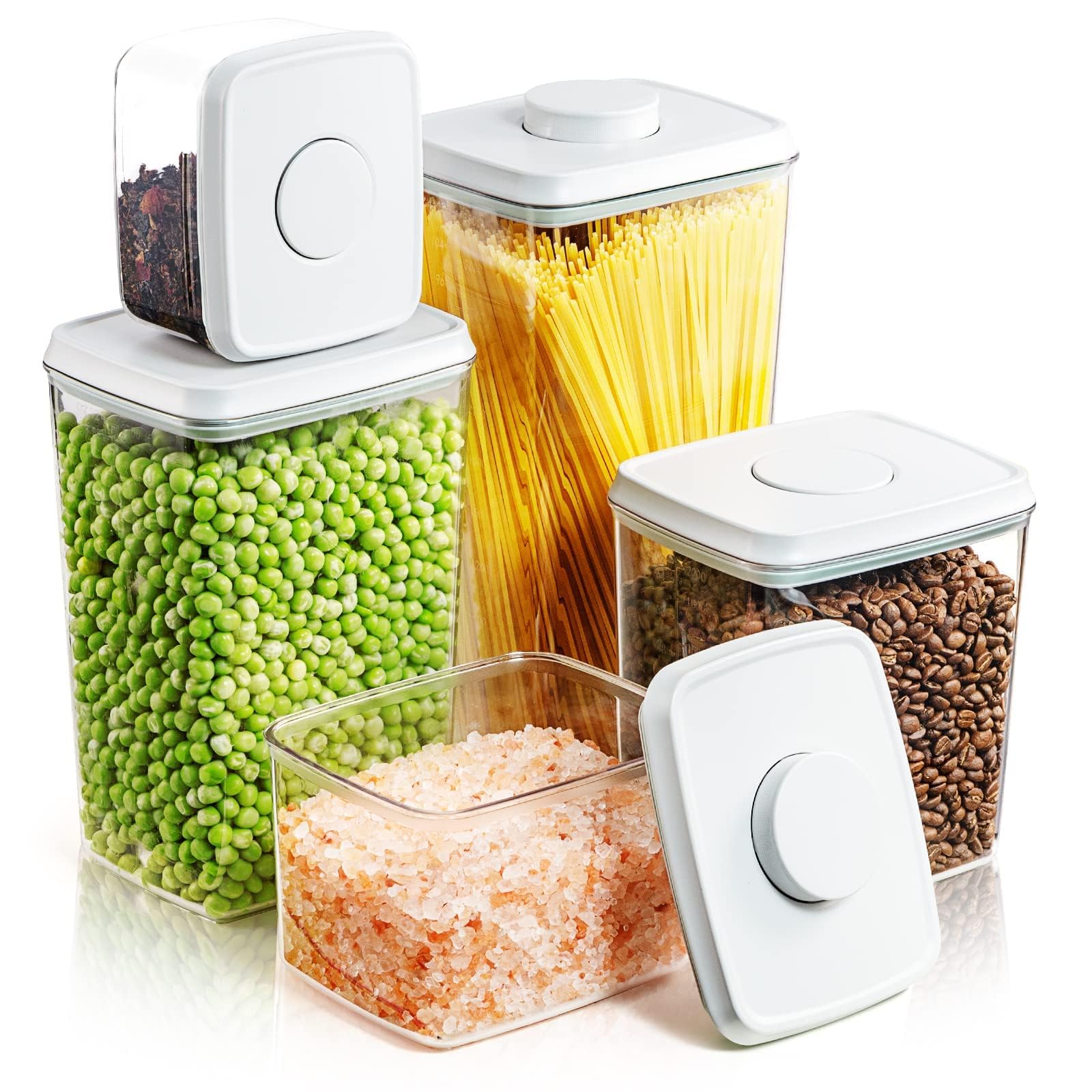 Tourdeus Food Storage Containers with Lid, Airtight Pantry Canisters