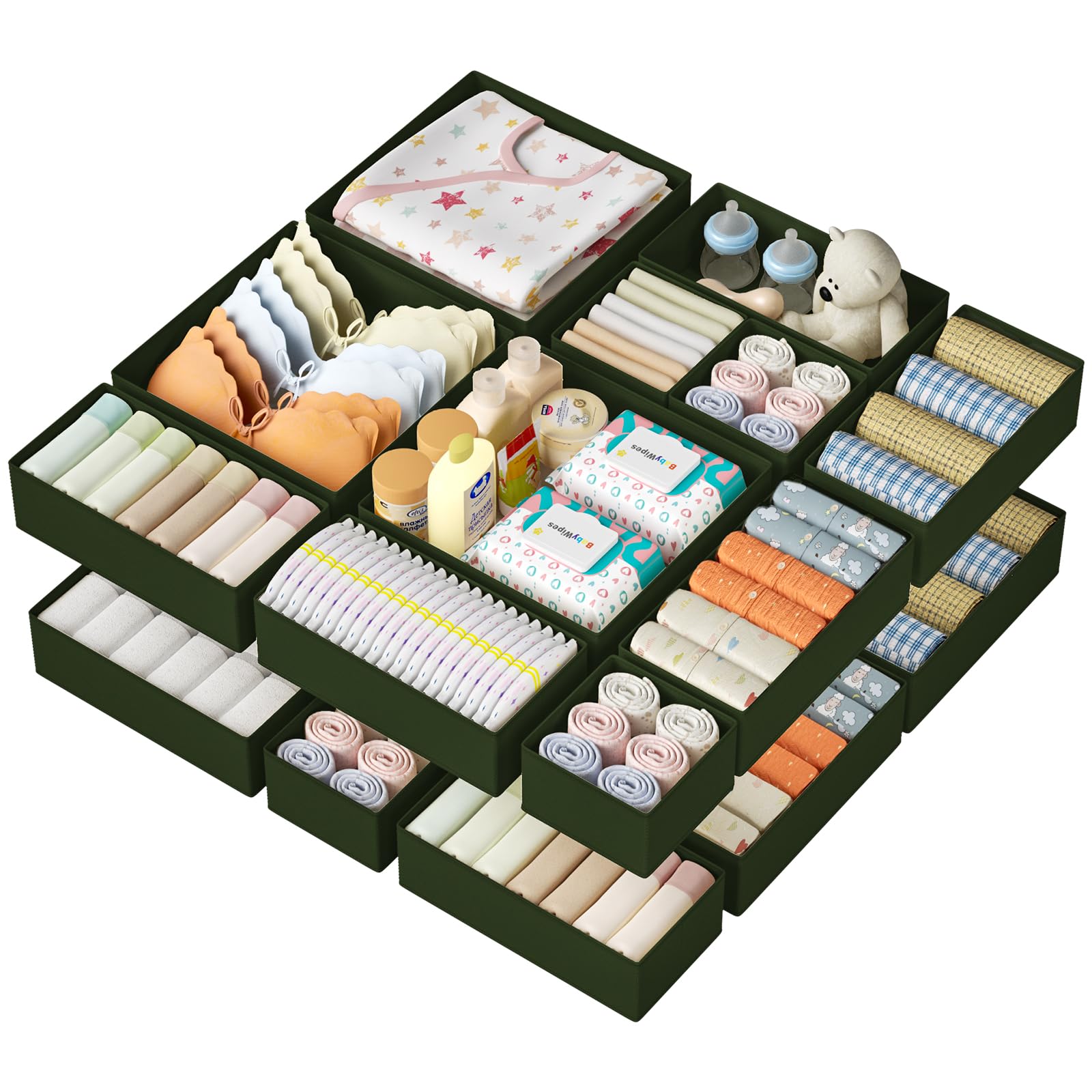 DIMJ Drawer Organizer Clothes