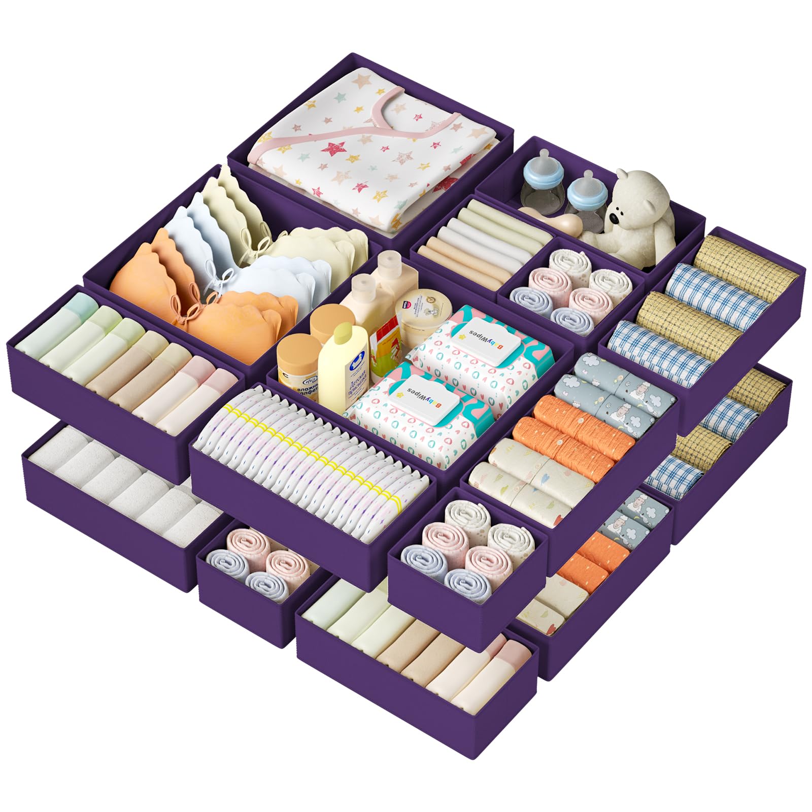 DIMJ Drawer Organizer Clothes
