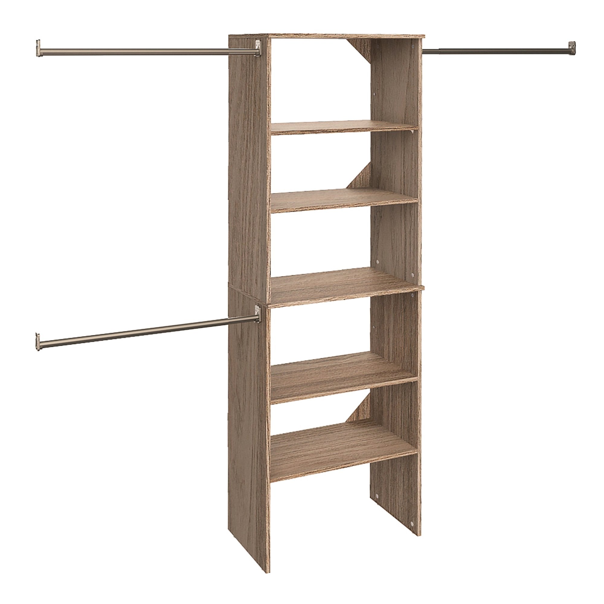 ClosetMaid SuiteSymphony Wood Closet Organizer Starter Kit with Tower