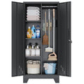 Metal Storage Cabinet with Lockable Doors