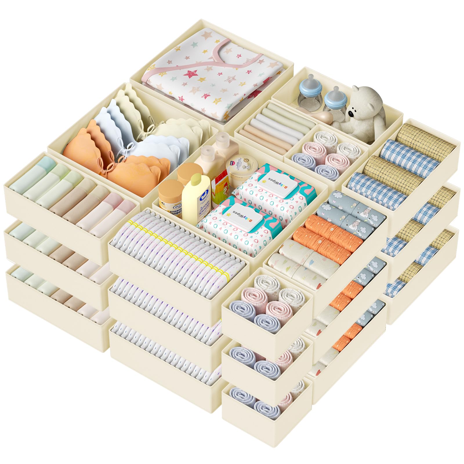 DIMJ Drawer Organizer Clothes
