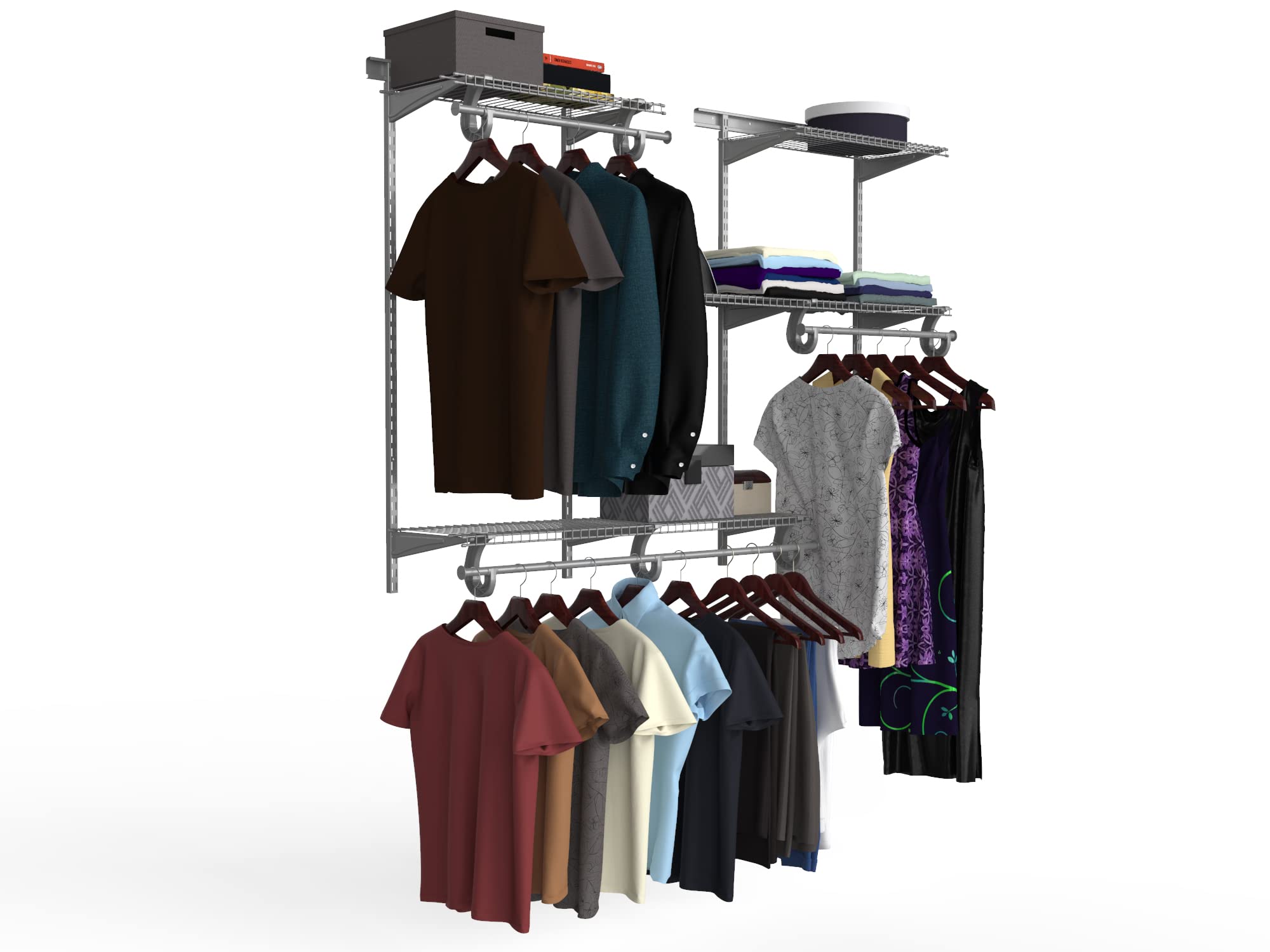ClosetMaid ShelfTrack Adjustable Closet Organizer Kit