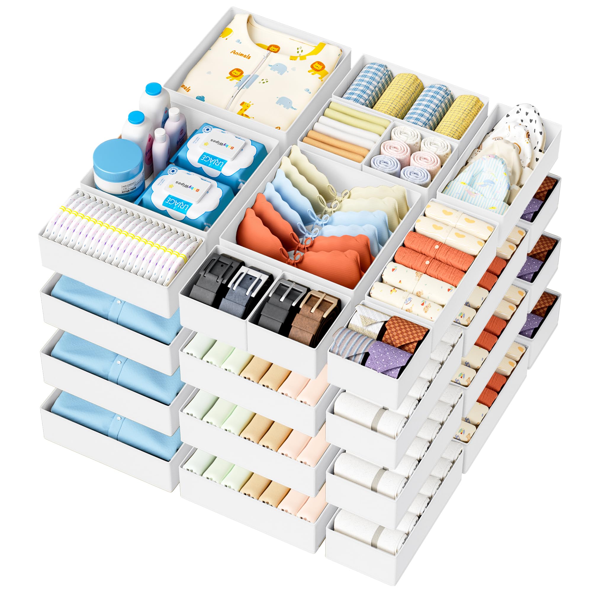 DIMJ Drawer Organizer Clothes