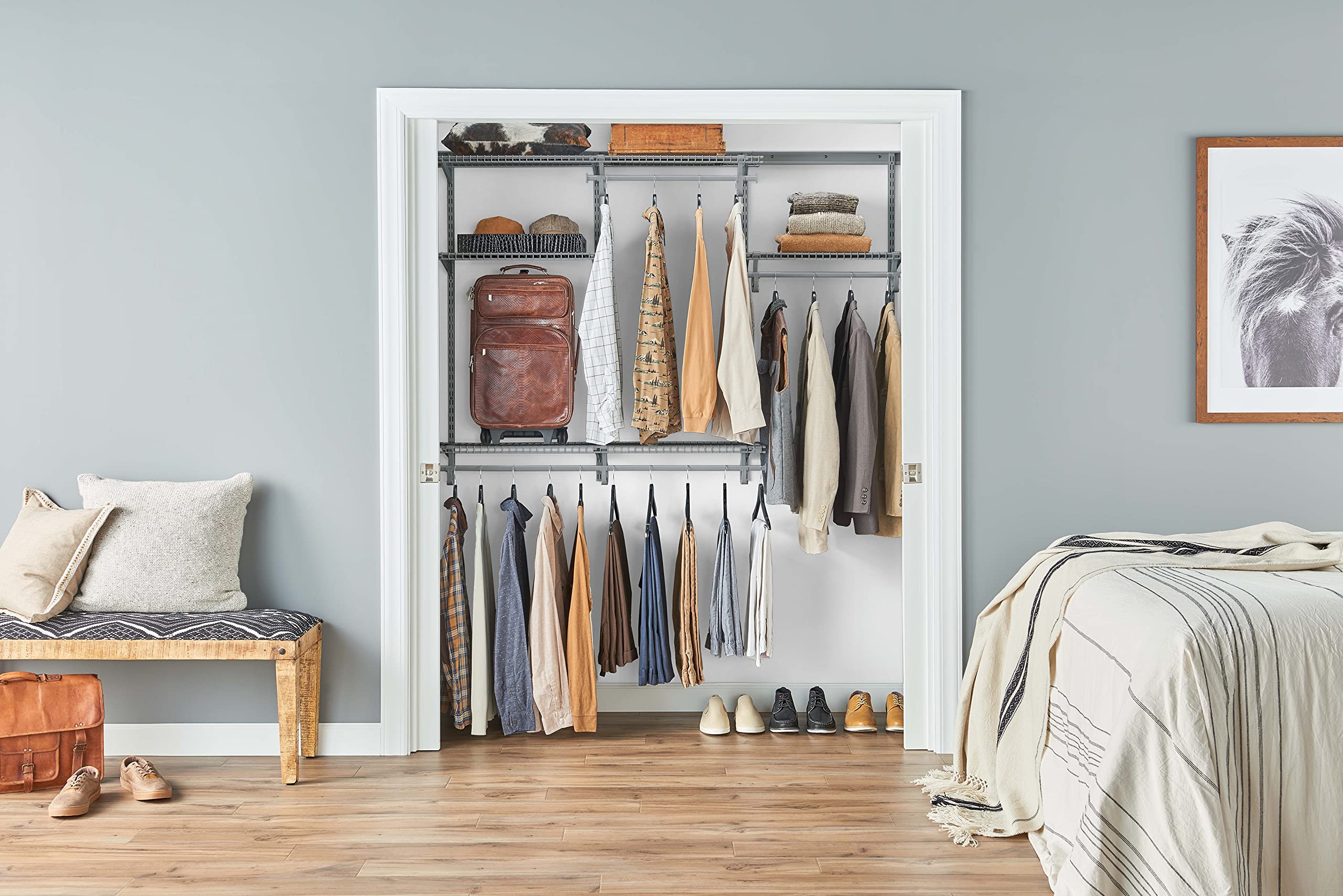 ClosetMaid ShelfTrack Adjustable Closet Organizer Kit