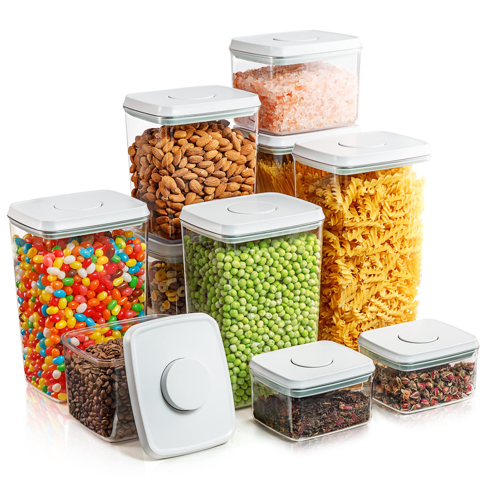 Tourdeus Food Storage Containers with Lid, Airtight Pantry Canisters