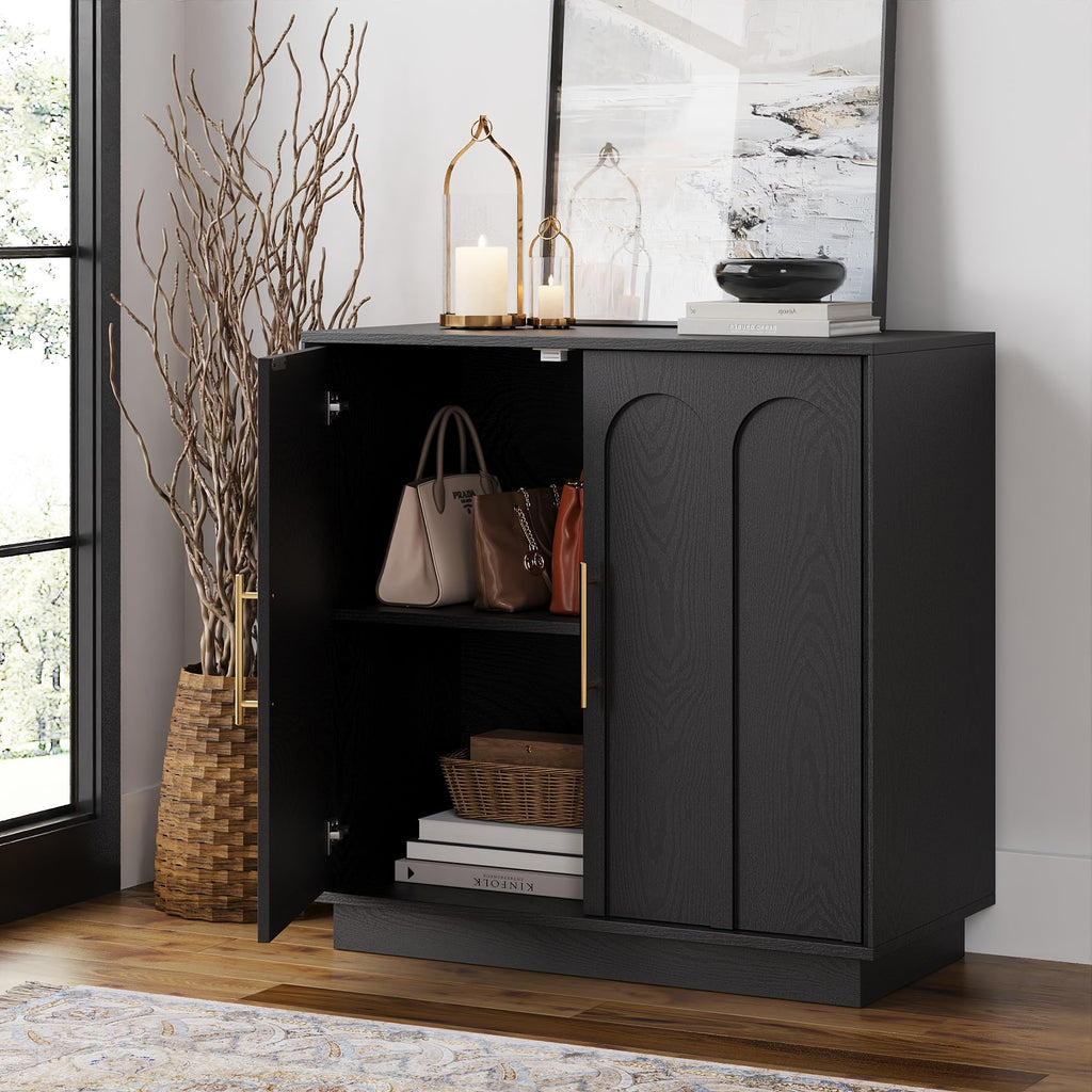 Modern Sideboard Cabinet with Storage Shelves