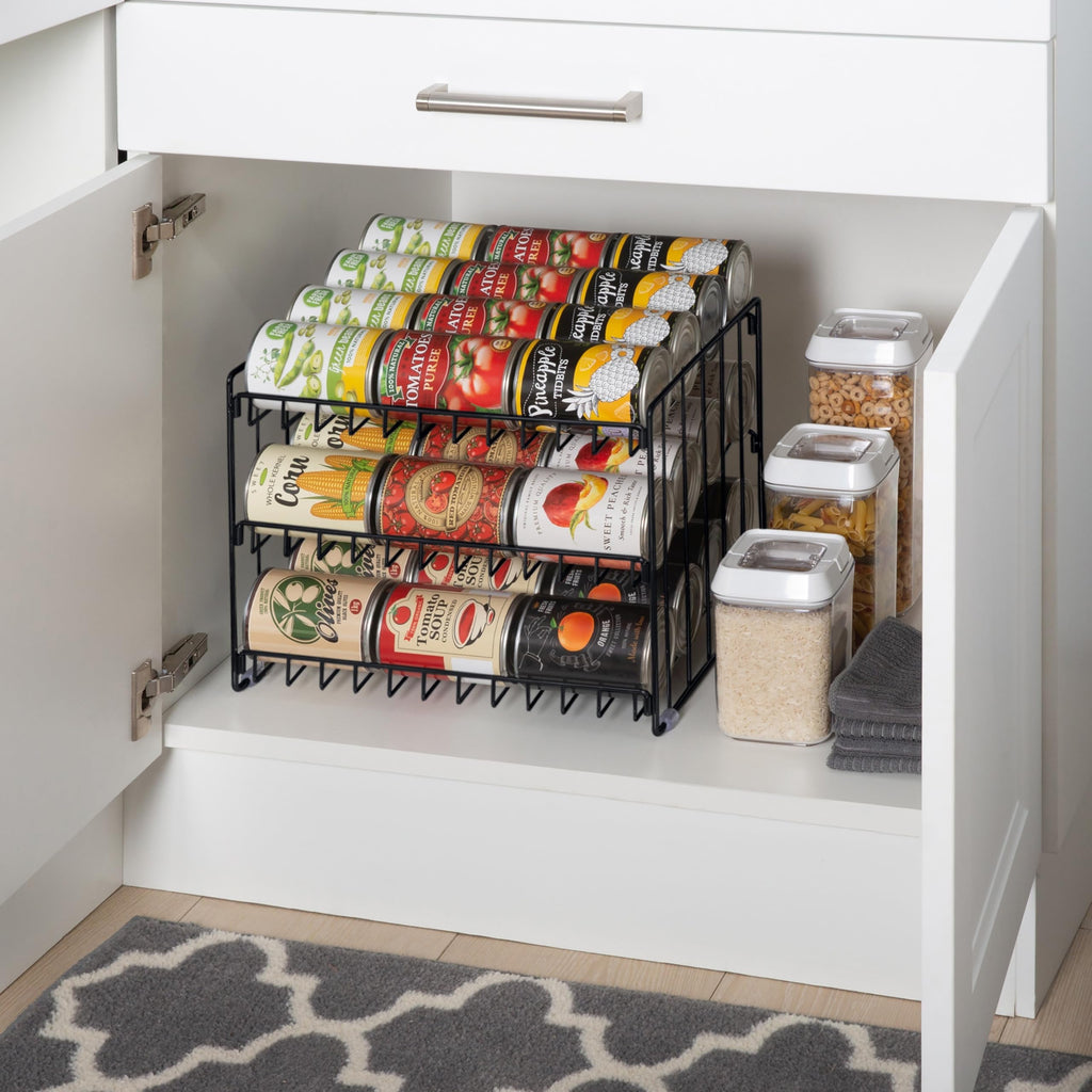 Kitchen Details 3 Tier Can Storage Organizer Rack