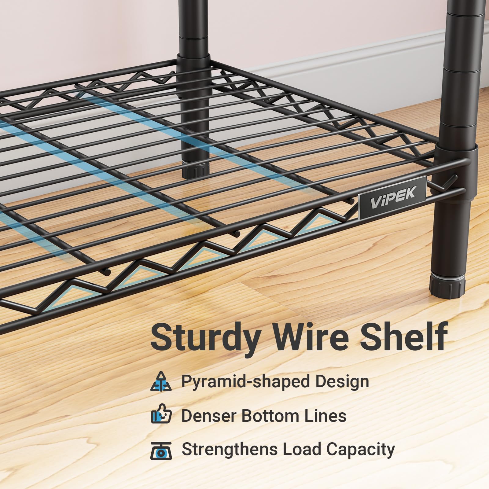 VIPEK V5 Portable Closet Wardrobe Heavy Duty Clothes Rack, Freestanding Clothing Rack with 4 Hang Rods & 8 Shelves, Adjustable Custom Closet Rack