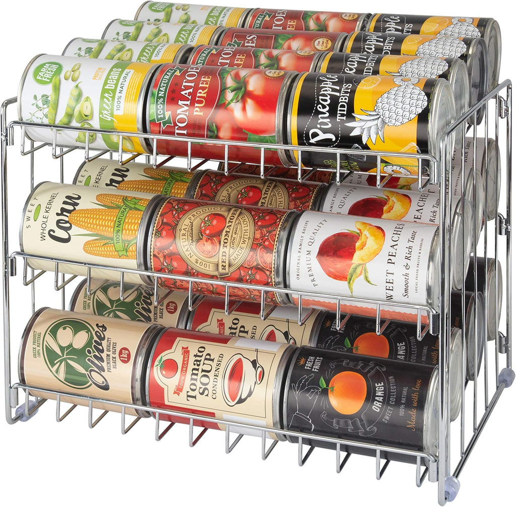 Kitchen Details 3 Tier Can Storage Organizer Rack
