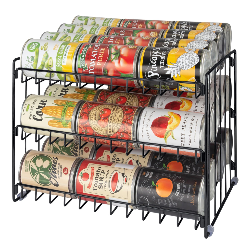 Kitchen Details 3 Tier Can Storage Organizer Rack